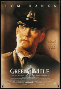 3f318 GREEN MILE int'l advance DS 1sh '99 cool artwork of Tom Hanks, Stephen King prison fantasy!
