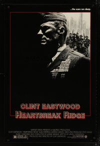 3f339 HEARTBREAK RIDGE 1sh '86 Clint Eastwood all decked out in uniform & medals!