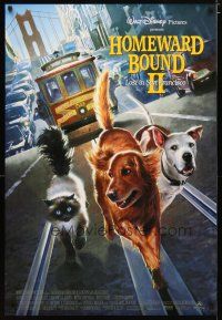 3f353 HOMEWARD BOUND 2 DS 1sh '96 great images of dogs Lost in San Francisco!