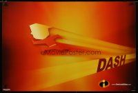 3f003 INCREDIBLES horizontal teaser 1sh '04 Disney/Pixar animated sci-fi superhero family, Dash!