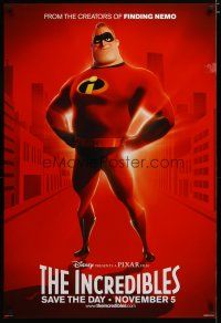 3f006 INCREDIBLES advance DS 1sh '04 Disney/Pixar animated sci-fi superhero family, Mr. Incredible!
