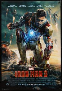 3f417 IRON MAN 3 advance DS 1sh '13 cool image of Robert Downey Jr in title role!