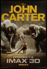 3f423 JOHN CARTER teaser DS 1sh '12 cool image of Taylor Kitsch in the title role!