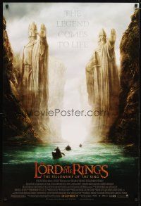 3f489 LORD OF THE RINGS: THE FELLOWSHIP OF THE RING advance 1sh '01 J.R.R. Tolkien, Argonath!