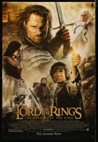 3f491 LORD OF THE RINGS: THE RETURN OF THE KING advance DS 1sh '03 Jackson, cast montage!