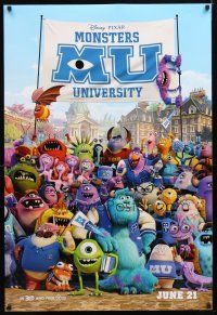 3f537 MONSTERS UNIVERSITY cast style advance DS 1sh '13 Pixar CGI cartoon, school of monsters!