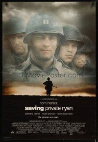 3f673 SAVING PRIVATE RYAN 1sh '98 Steven Spielberg, Tom Hanks, the mission is a man!