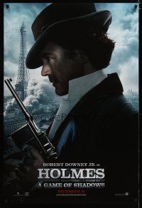 3f691 SHERLOCK HOLMES: A GAME OF SHADOWS teaser DS 1sh '11 Robert Downey Jr in title role!
