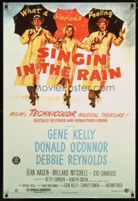 3f699 SINGIN' IN THE RAIN DS 1sh R00 Gene Kelly, Donald O'Connor, Debbie Reynolds, classic musical!