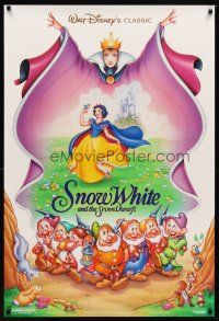 3f709 SNOW WHITE & THE SEVEN DWARFS DS 1sh R93 Walt Disney animated cartoon fantasy classic!