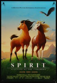 3f720 SPIRIT STALLION OF THE CIMARRON DS 1sh '02 Dreamworks Native American horse cartoon!