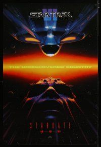 3f735 STAR TREK VI teaser 1sh '91 cool sci-fi image, The Undiscovered Country!