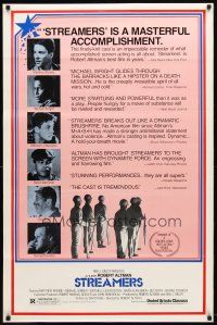 3f749 STREAMERS 1sh '83 Robert Altman, Matthew Modine, Michael Wright, gay homosexuals in Vietnam!