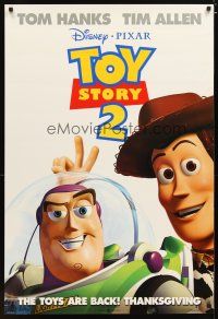 3f778 TOY STORY 2 advance DS 1sh '99 Woody, Buzz Lightyear, Disney and Pixar animated sequel!