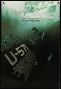3f792 U-571 DS 1sh '00 Matthew McConaughey, Bill Paxton, Harvey Keitel, submarine action!