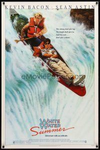 3f822 WHITE WATER SUMMER 1sh '87 Kevin Bacon, Sean Astin, adventure with attitude!