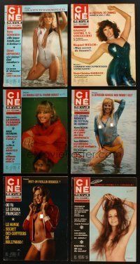 3g003 LOT OF 12 CINE REVUE BELGIAN MAGAZINES '76-79 some with sexy nude cover images!