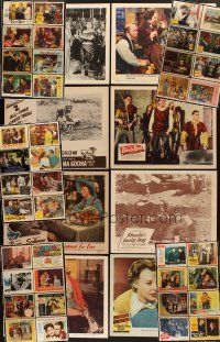 3g010 LOT OF 48 LOBBY CARDS '40s-60s great images from a variety of different movies!