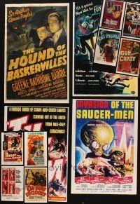3g041 LOT OF 12 UNFOLDED REPRO POSTERS '90s some of the best images including horror & sci-fi!