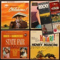 3g046 LOT OF 10 MOVIE SOUNDTRACK ALBUMS '50s-80s Rodgers & Hammerstein, Rocky I, II & III + more!