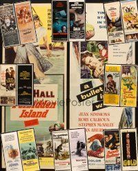 3g051 LOT OF 18 UNFOLDED & FORMERLY FOLDED INSERTS '50s-80s great images from a variety of movies