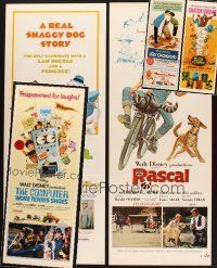 3g054 LOT OF 5 UNFOLDED & FORMERLY FOLDED WALT DISNEY INSERTS '60s-70s Shaggy D.A. & more!