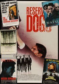 3g122 LOT OF 6 UNFOLDED COMMERCIAL POSTERS '90s-00s Reservoir Dogs, The Matrix & more!