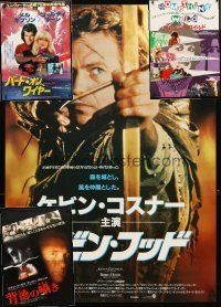 3g129 LOT OF 4 UNFOLDED JAPANESE B2 POSTERS '86 - '91 Robin Hood Prince of Thieves & more!