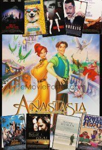 3g132 LOT OF 31 UNFOLDED DOUBLE-SIDED ONE-SHEETS '90 - '97 Anastasia, Beverly Hillbillies & more!