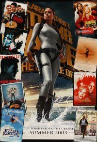 3g156 LOT OF 28 UNFOLDED MOSTLY DOUBLE-SIDED ONE-SHEETS '88 - '07 Tomb Raider & many more!