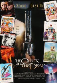 3g159 LOT OF 20 UNFOLDED MOSTLY DOUBLE-SIDED ONE-SHEETS '89 - '97 Quick & the Dead + many more!