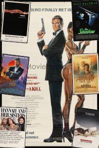 3g179 LOT OF 7 UNFOLDED MOSTLY SINGLE-SIDED ONE-SHEETS '80s-90s View to a Kill, Madonna & more!