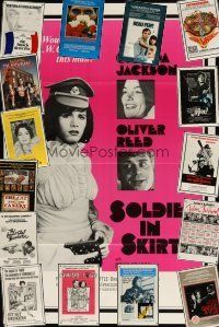 3g194 LOT OF 16 FORMERLY TRI-FOLDED ONE-SHEETS '70s-80s horror, sexploitation, action & more!