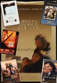 3g212 LOT OF 10 UNFOLDED ONE-SHEETS '86 - '96 Bridges of Madison County, Michael & more!