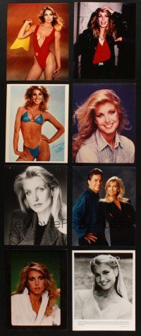 3g108 LOT OF 35 COLOR AND BLACK & WHITE MOVIE, TV & PUBLICITY STILLS OF HEATHER THOMAS '80s-90s