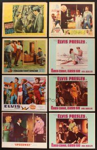 3g013 LOT OF 8 ELVIS PRESLEY LOBBY CARDS '60s Easy Come Easy Go, Speedway, Follow That Dream+more