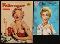 3g001 LOT OF 2 ENGLISH MAGAZINES WITH MARILYN MONROE IMAGES '56-57 Picturegoer & Film Review!