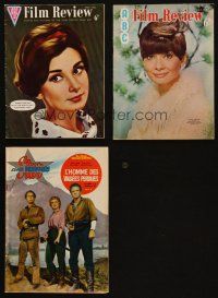 3g002 LOT OF 3 ENGLISH & ITALIAN MAGAZINES '60 - '68 two covers with Audrey Hepburn + Shane!