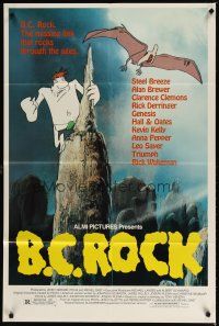 3h086 B.C. ROCK 1sh '84 Picha's Le Chainon Manquant, rocks through the ages!