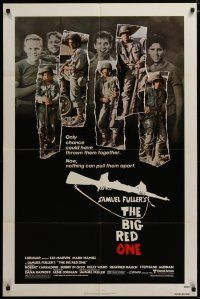 3h130 BIG RED ONE 1sh '80 directed by Samuel Fuller, Lee Marvin, Mark Hamill in WWII!