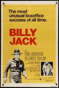 3h136 BILLY JACK 1sh R73 Tom Laughlin, Delores Taylor, most unusual boxoffice success ever!