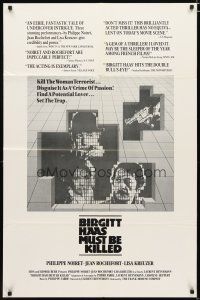3h138 BIRGITT HAAS MUST BE KILLED 1sh '82 Laurent Heynemann's sex crime thriller, Phillipe Noiret!