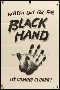 3h144 BLACK HAND teaser 1sh '50 Gene Kelly is one man against the Black Hand, watch out!