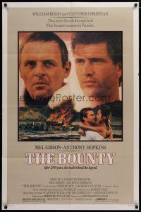 3h176 BOUNTY 1sh '84 Mel Gibson, Anthony Hopkins, Laurence Olivier, Mutiny on the Bounty!