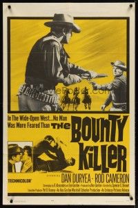 3h177 BOUNTY KILLER 1sh '65 Dan Duryea, Buster Crabbe, no man was more feared than Bounty Hunter