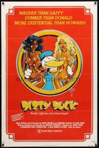 3h232 CHEAP 1sh R77 Dirty Duck, the world's only X rated comedy cartoon musical!