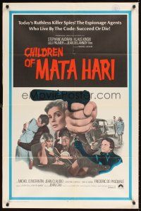 3h235 CHILDREN OF MATA HARI int'l 1sh '70 ruthless killer spies who live by the code succeed or die!