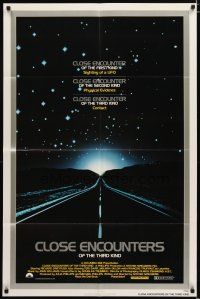 3h247 CLOSE ENCOUNTERS OF THE THIRD KIND 1sh '77 Steven Spielberg's sci-fi classic!