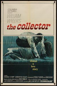 3h251 COLLECTOR 1sh '65 art of Terence Stamp & Samantha Eggar, William Wyler directed!