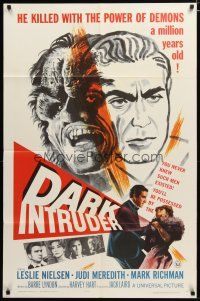 3h278 DARK INTRUDER 1sh '65 he kills with the power of demons a million years old!